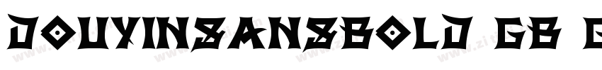DOUYINSANSBOLD GB GB字体转换